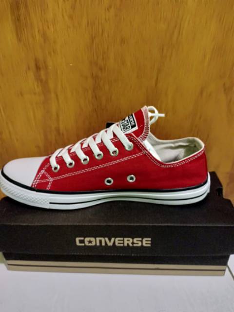 Sepatu converse allstar clasik merah cabe+box