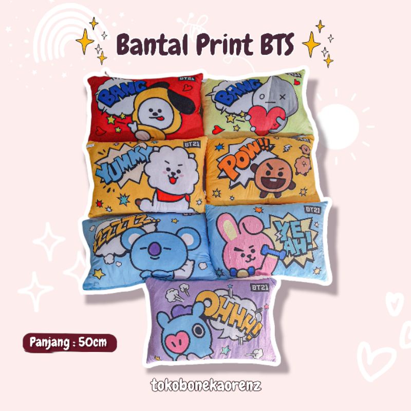 Bantal Print BTS | Bantal Tidur BTS