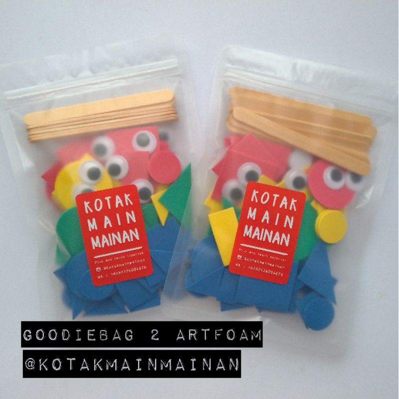 

GOODIEBAG 2 ARTFOAM - Goodie bag ulang tahun anak