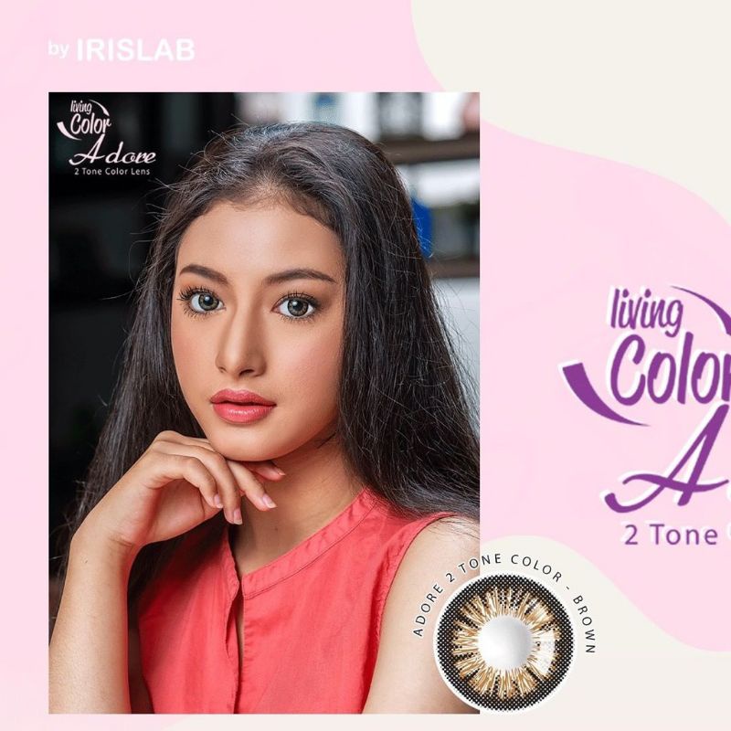 {BISA COD} SOFTLENS LIVING COLOR ADORE BY IRISLAB (NORMAL)