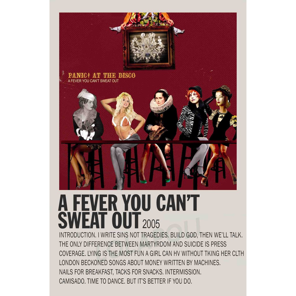 Poster Cover Album A Fever You Can't Sweat Out - Panic! At The Disco