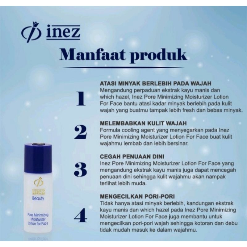 Inez Pore Minimizing Moisturizer Lotion For Face