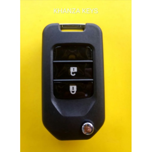 Casing kunci remot flip key model lipat 2 tombol honda jazz brio mobillio brv crv freed city