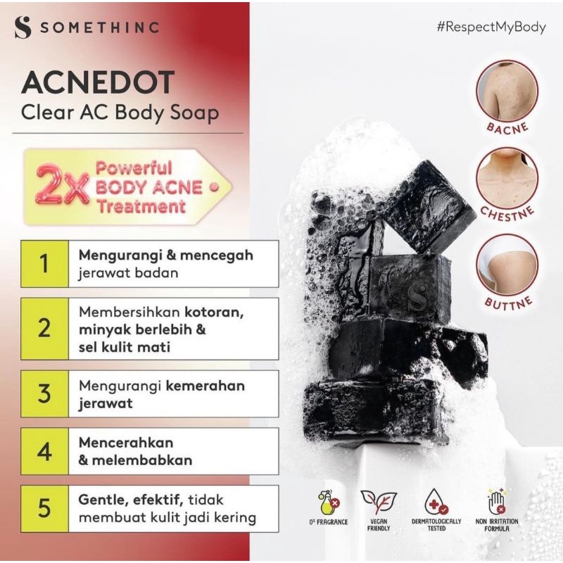 Somethinc Bacne 1% Biosalicylic Spray | Axillary Brightening Cream | Acnedot Clear AC Body Soap