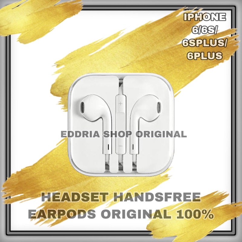 HANDSFREE EARPODS 5 / 5G / 5S /5C / SE /6 / 6PLUS / 6S / 6SPLUS ORIGINAL