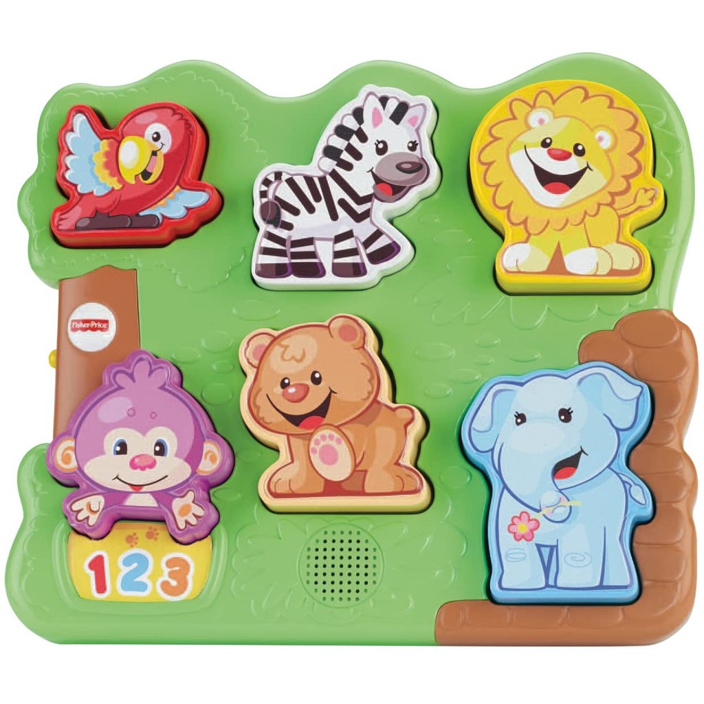 Mainan Puzzle Hewan FISHER PRICE  LAUGH &amp; LEARN ZOO ANIMAL PUZZLE - Mainan Puzzle Motif Hewan Lucu Usia 12-36 Bulan