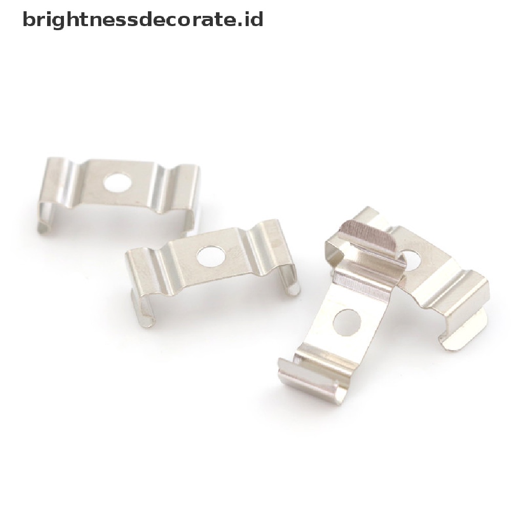 4pcs Klip Bracket Holder Lampu T5 Warna Silver Fluorescent