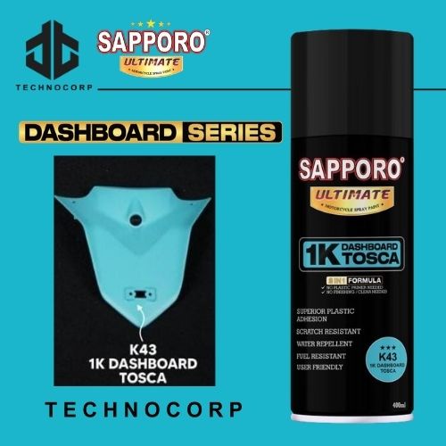 

Cat 1K SAPPORO ULTIMATE K43 DASHBOARD TOSCA / BODY KASAR TOSCA 400ML