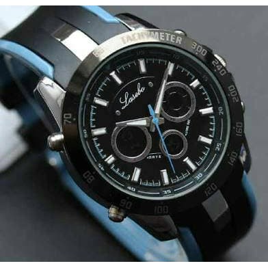 Jam Tangan Lasebo Original Pria Tali Karet