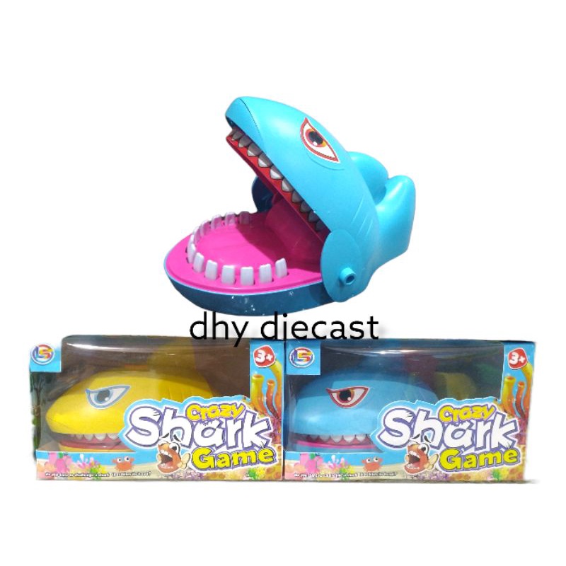 Promo termurah mainan gigit gigitan crazy game shark dentist