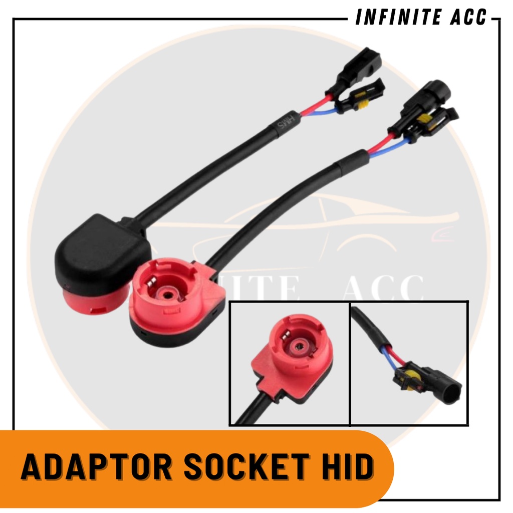 Jual Socket Adaptor Bulb HID Connector Ballast Lampu D2S D2R D2C D4S