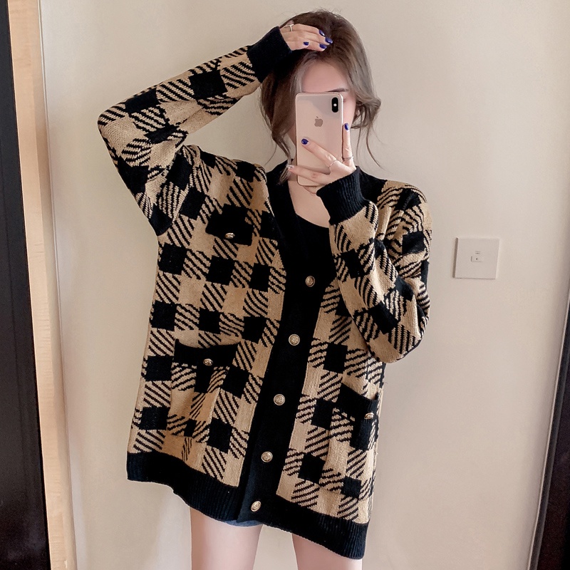 KARAKOREA 6338 Oversized Knit Premium Cardigan/Korean Women Cardigan/Kardi Rajut