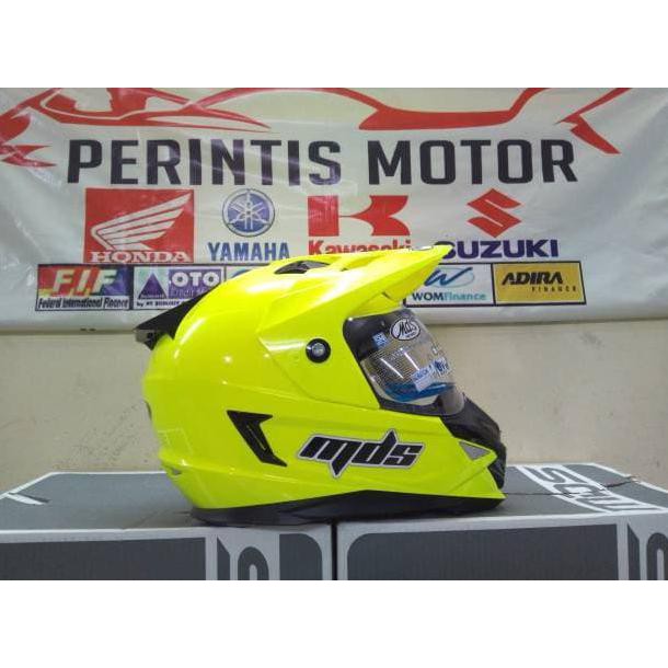 HELM FULL FACE MDS SUPERMOTO SUPER PRO Hijau