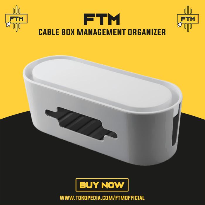 

Holder | Kotak Organizer Kabel Charger Wire Cable Management Box - Gray