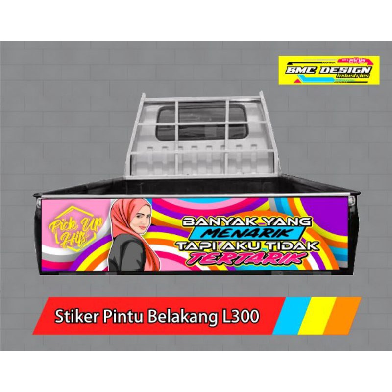 stiker pintu bak belakang L300 lolipop