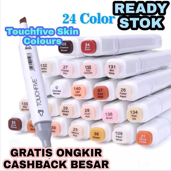 

PROMO - Touchfive Skin Color 24 Pcs Touchfive Twin Marker Skin Color