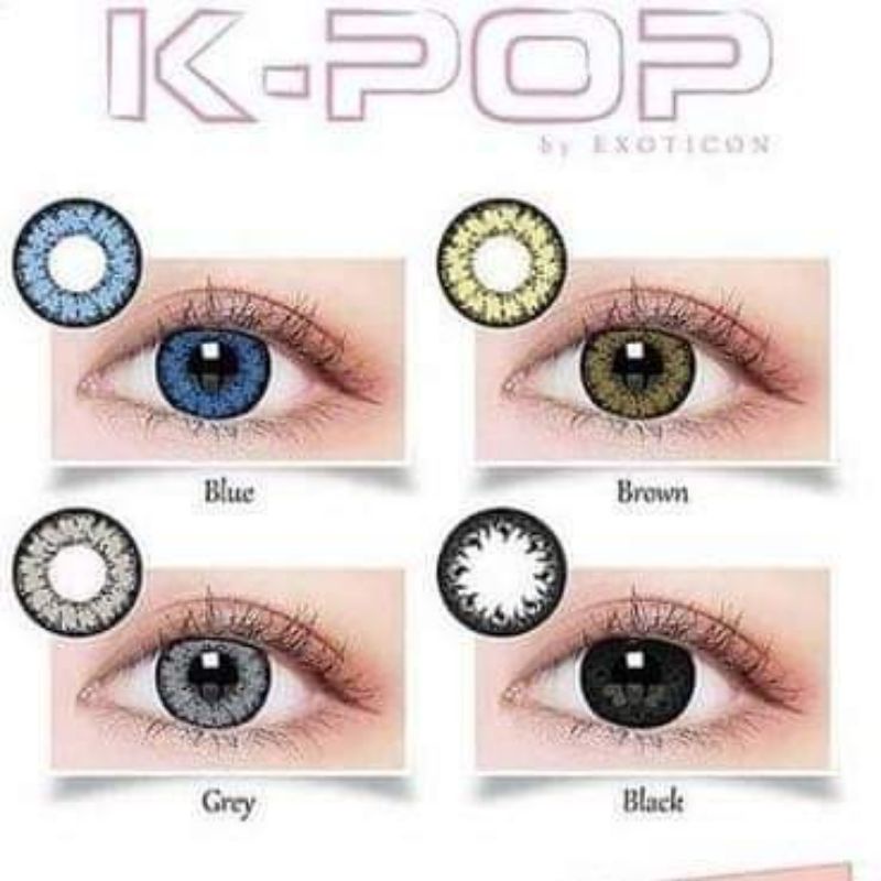 MURAH Softlens KPOP Black / Brown / Gray / Blue Normal
