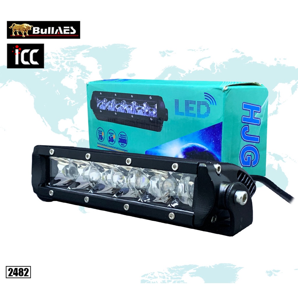 Lampu Tembak 6 Mata Lurus Besar Lensa 30 Watt Thunderlight HJG