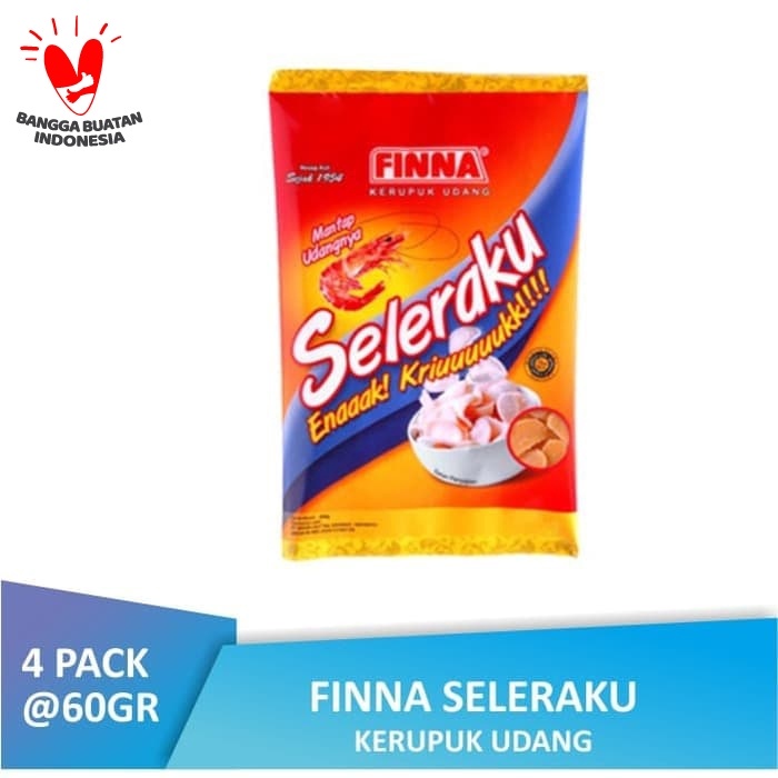 

Q124521 Pack Finna Kerupuk Seleraku Udang (4 X 60Gr) Dw501Sqs