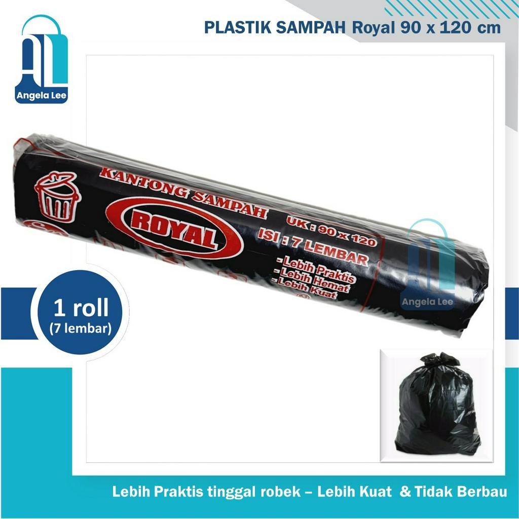 Plastik Sampah Roll / Kantong Sampah Hitam / Trash Bag Roll Premium 90 x 120