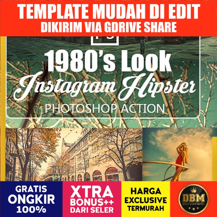 Insttagram Hipster 1980 Look Photoshop Action