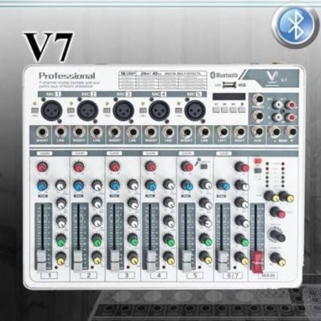 Mixer VPK V7 USB & Bluetooth