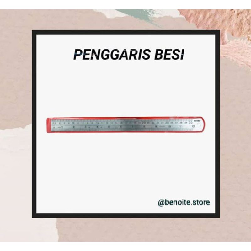 

Penggaris Besi Mistar Stainless 30 cm
