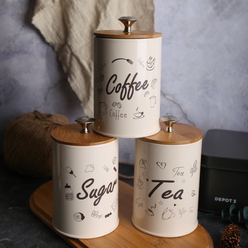 Sugar Set Nude Set Teh Gula Kopi Tempat Gula Toples Gula Kopi Sealed Jar