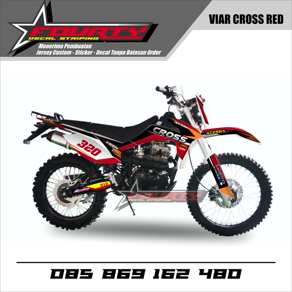 DECAL MOTOR VIAR CROSS