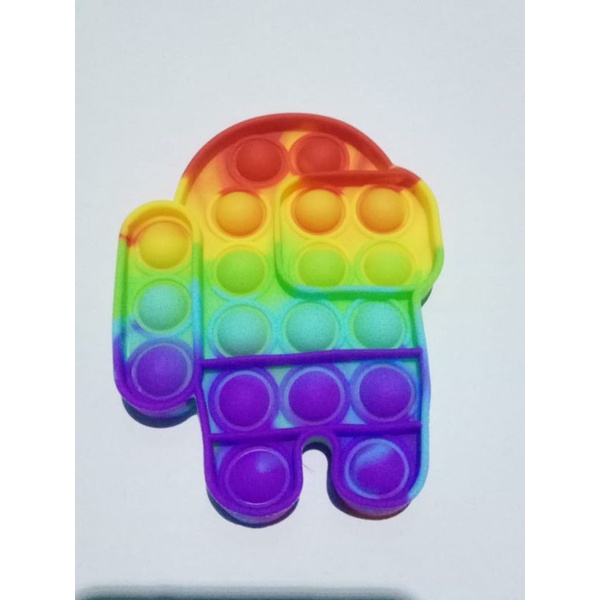 COD termurah pop it-New Fidget Push Pop Its Mainan Anak Mainan Popit-Among