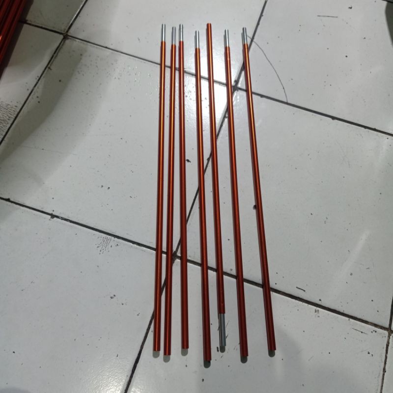 frame aloy tendaki uk. 8.5 frame tenda bahan Aloy tendaki UK. 8.5 mm panjang 52 cm warna abu abu tua