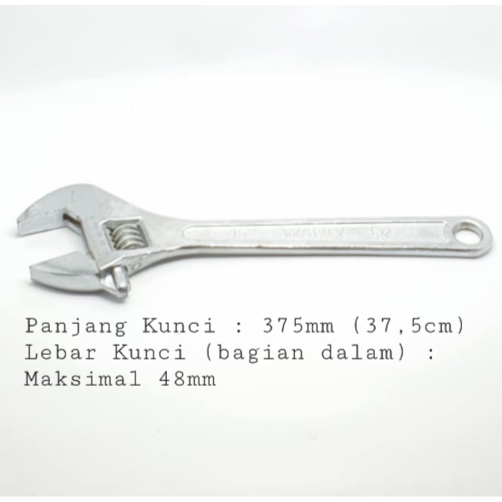 WL Kunci Inggris 15&quot; 375mm (37,5cm)