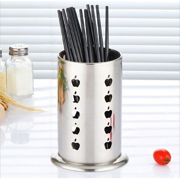 Tempat Sendok garpu sumpit stainless steel chopstick tube Premium