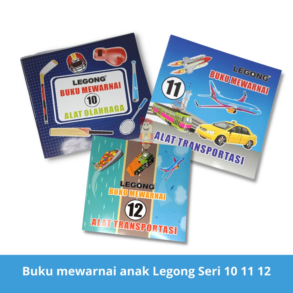 

Buku mewarnai anak / coloring book for kids Legong Seri 10 11 12