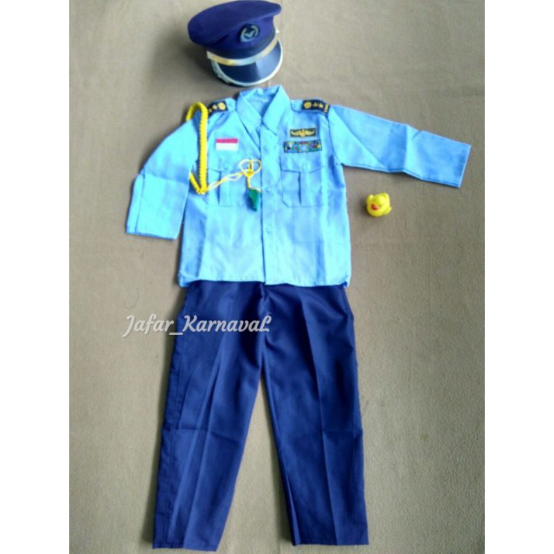 BAJU TNI AU ANAK/BAJU TNI AU CEWEK /KOSTUM_KARNAVAL TNI AU