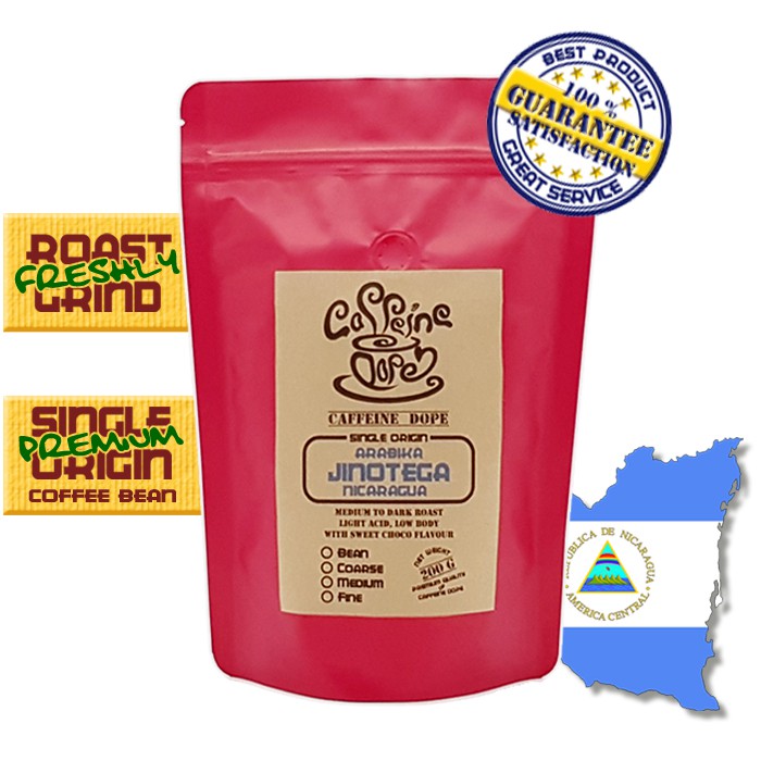 

Kopi Arabika Jinotega Nicaragua 200 Gr - Bean/Biji & Ground/Bubuk