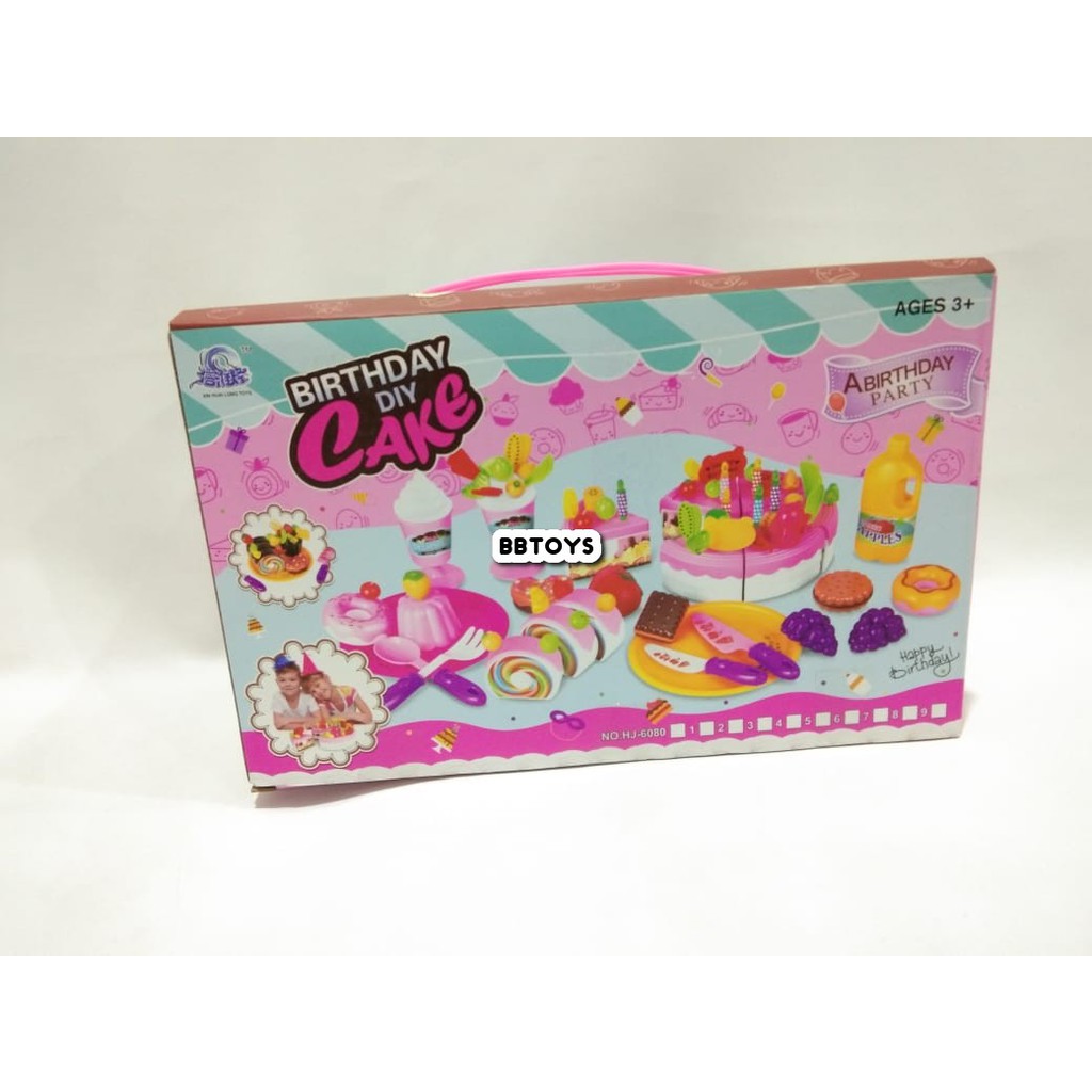 Mainan Anak Pesta Ulang tahun - mainan kue ulang tahun  - HJ6080
