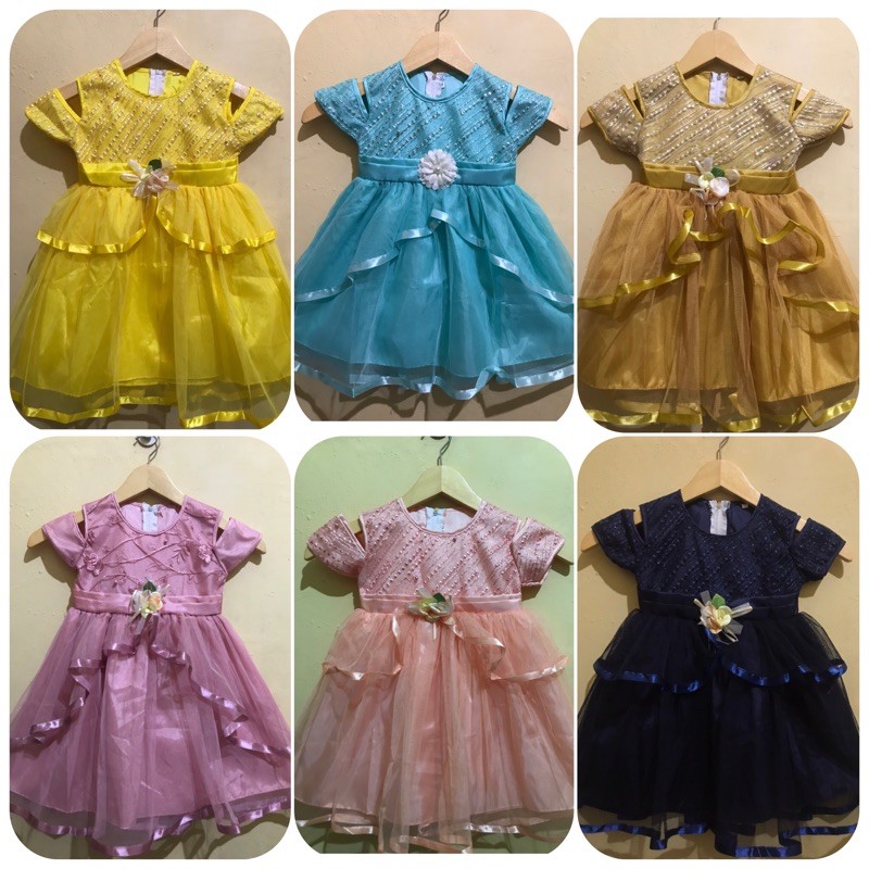 Dress Pesta 3 tahun / Baju pesta anak 3 tahun / baju ulang tahun 3 tahun