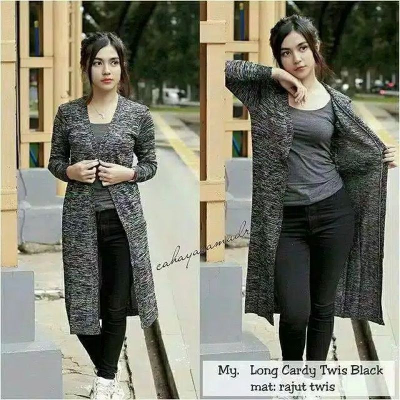 KARDIGAN LONG/KARDIGAN TWIS/BAJU MURAH WANITA PREMIUM