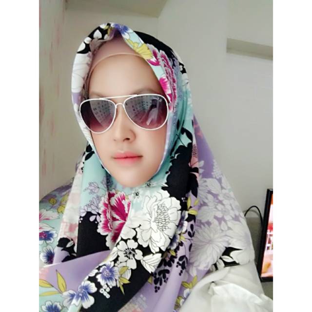 TERMURAH HIJAB SQUARE, hijab segitiga instan motif, wolfis premium, dijamin bagus