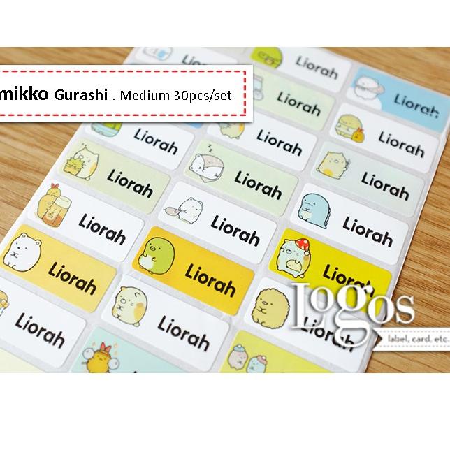

Dijamin Ekonomis Sumikko Garashi MEDIUM Sticker Label Nama waterproof stiker nama anak
