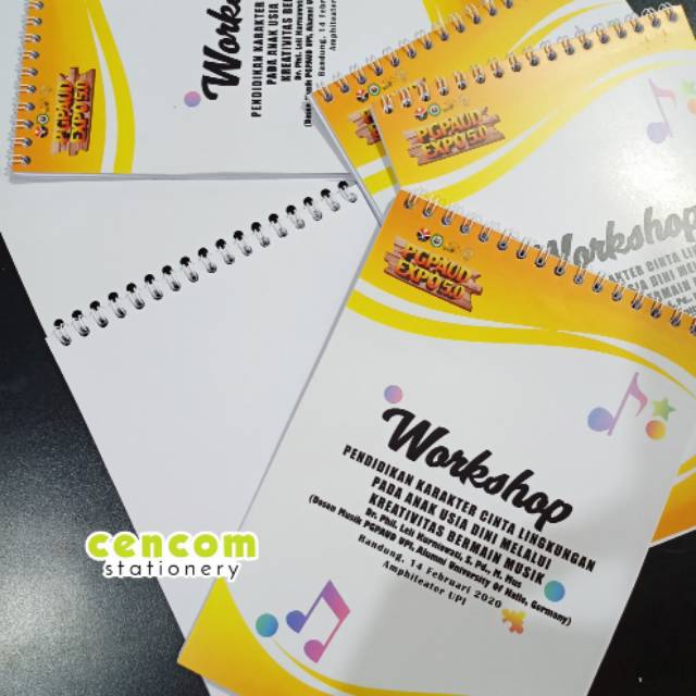 Jual Cetak Blocknote / Block Note / Notepad / Notebook Ring Seminar
