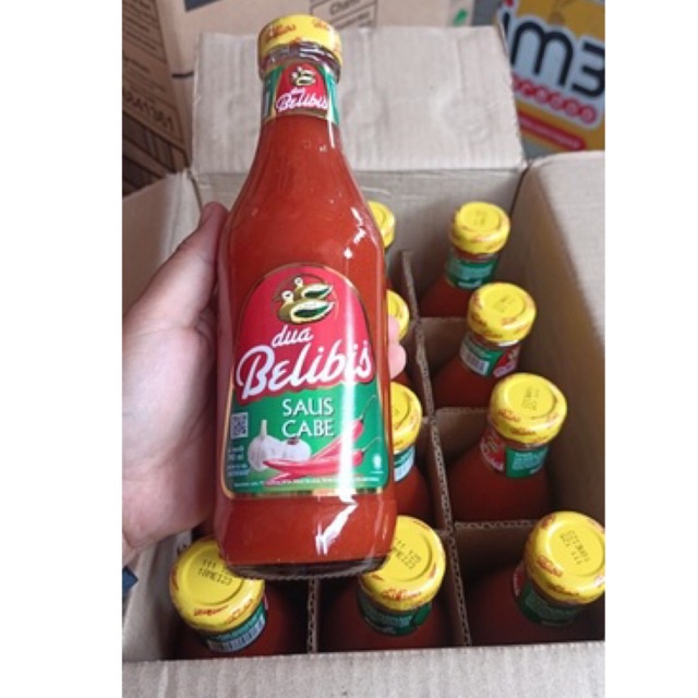 

Sambal Saus Dua Belibis 340 ml Saos Cabe Per Dus isi 12 Botol