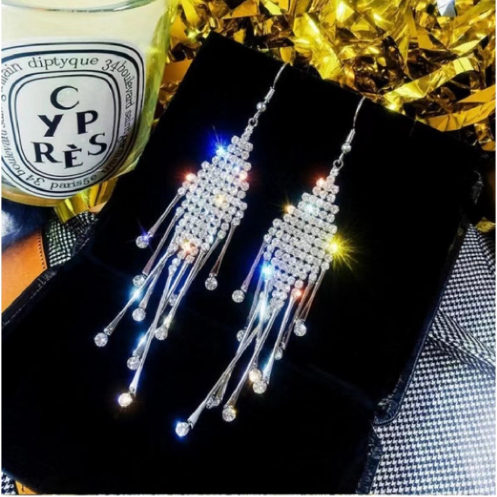 Anting hijab jurai full mata diamond anting pengantin