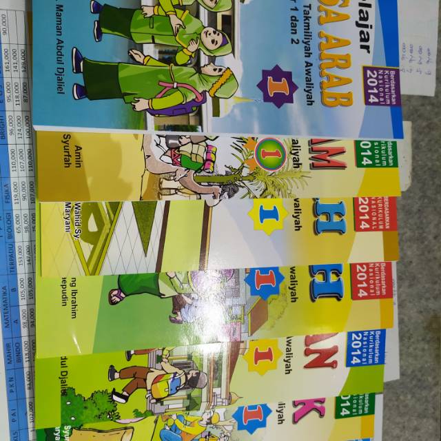 PAKET BUKU MDTA KELAS 1 KURNAS 2014 TUJUH MATA PELAJARAN
