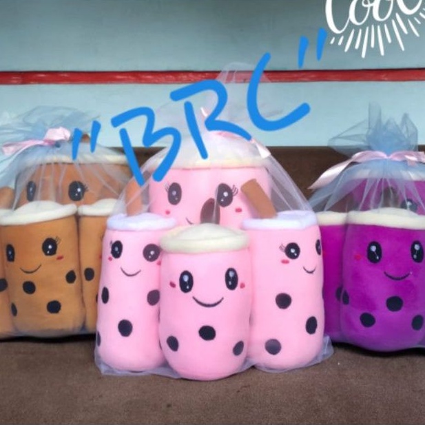 Boneka boba Milk Tea beranak 5 induk 1 mewah