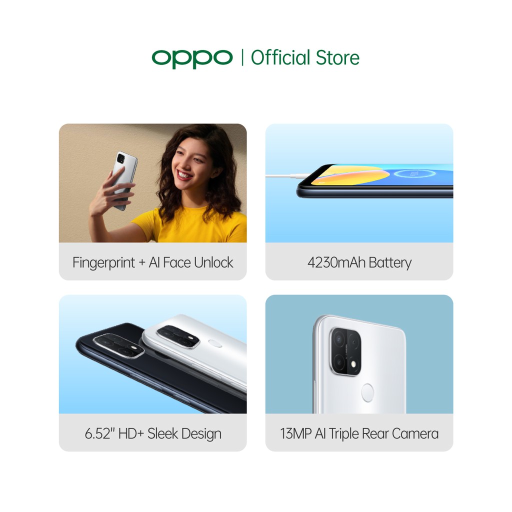 OPPO A15 3GB/32GB [4230 mAh, 13 MP, Fingerprint, Triple Camera]-1