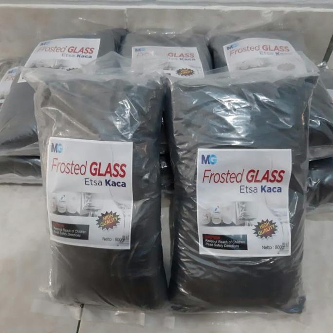 Bubuk Hitam etsa/frosted gelas/kaca