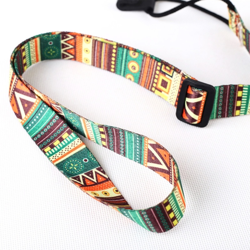 Sun Strap Bahu Ukulele Model Clip On Adjustable Motif Etnik Untuk Anak