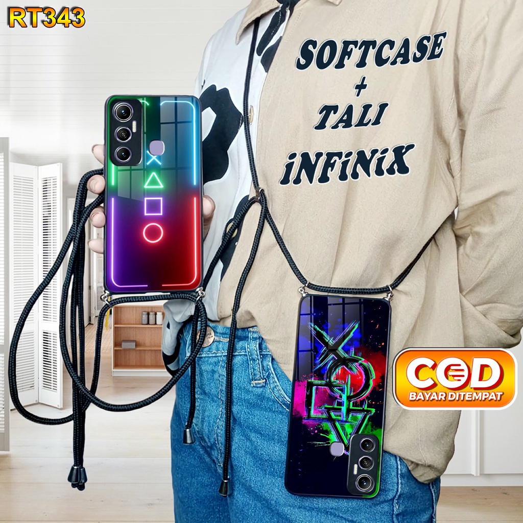 RT343 Softcase Kilau + Tali infinix Hot 11 Case Kilau Hot 8 Hot 9 Hot 9 play Hot 10 Hot 10 play Hot 